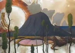 Peter Kephart’s painting “Land of the Rising Sun”, as shown in the book